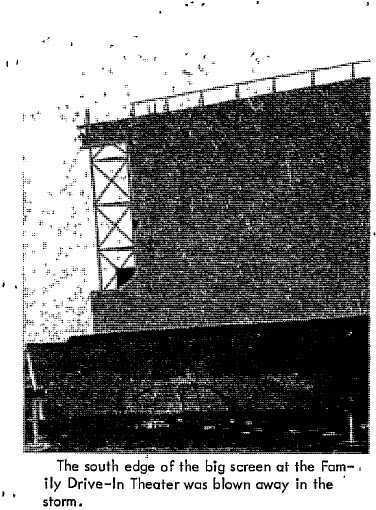 Family Drive-In Theatre - Tornado Damage
